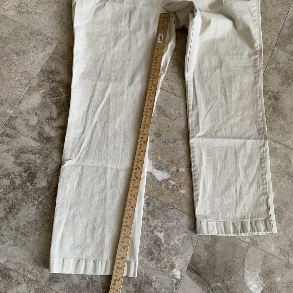 Vineyard Vines Breaker Pants Men's 40x32 Beige Straight Chino Flat Front Stretch